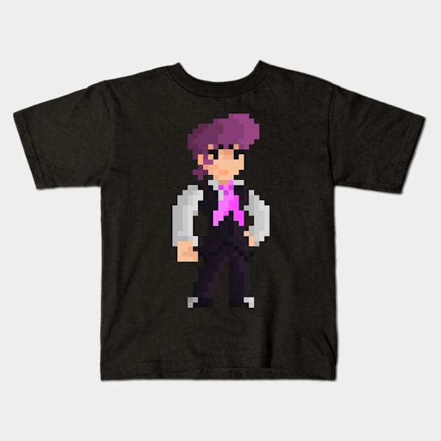 Pixel Lewis Kids T-Shirt by namdecent